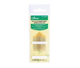 Aiguilles à broder à chas doré (N° 3 – 9) - Clover - Précision, robustesse et confort pour tous vos travaux de broderie