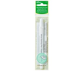 Marqueur Blanc Fin - Clover – Idéal pour Tissus Foncés
