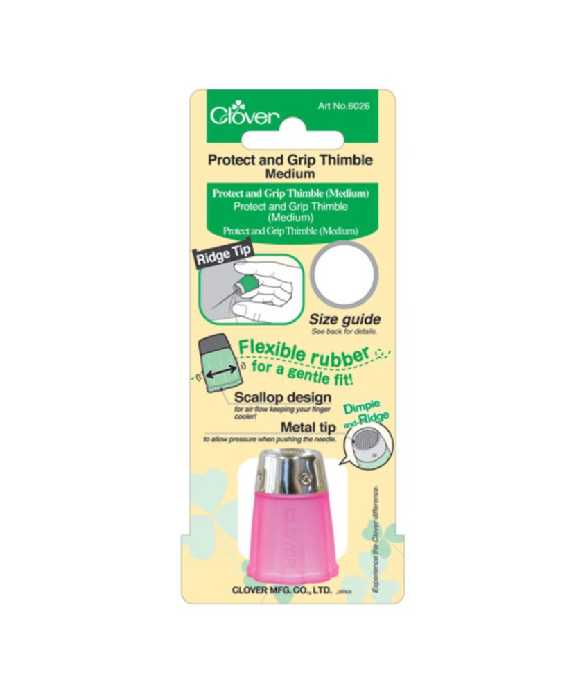 Dé de Protection Agrippant Clover – Taille Moyenne (15,5 mm) Dé de Protection Agrippant Clover – Taille Moyenne (15,5 mm)