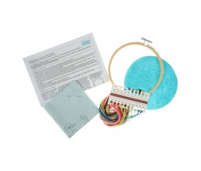 Kit de Broderie "Bird Blossom" avec Cercle en Bois de 15cm – Trimits | Idéal pour Débutants et Passionnés