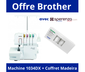 Surjeteuse 1034DX - Brother - Garantie 5 ans - Votre partenaire couture de qualité supérieure