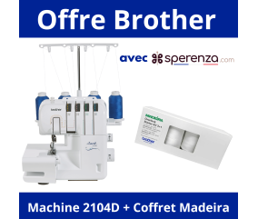 Surjeteuse 2104D - Brother - Garantie 5 ans - Des finitions professionnelles pour vos projets de couture