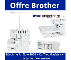Surjeteuse à air Airflow 3000 - Brother - Garantie 5 ans - Des finitions professionnelles avec facilité
