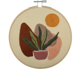 Kit de Broderie "Nature" avec Cercle en Bois de 15cm – Trimits | L’Artisanat au Naturel