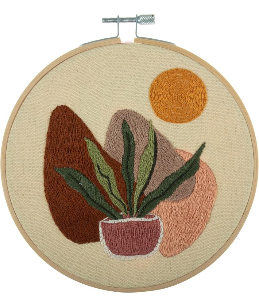 Kit de Broderie "Nature" avec Cercle en Bois de 15cm – Trimits | L’Artisanat au Naturel Kit de Broderie "Nature" avec Cercle en Bois de 15cm – Trimits | L’Artisanat au Naturel
