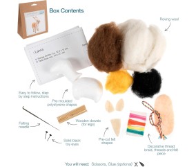 Kit Feutrine Lama 14x12,5 cm - Trimits