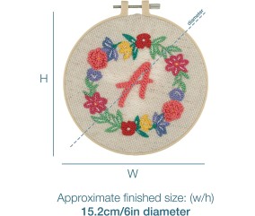 Kit Punch Needle - Monogramme Floral - Trimits