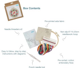 Kit Punch Needle - Monogramme Floral - Trimits