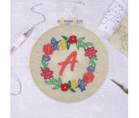 Kit Punch Needle - Monogramme Floral - Trimits