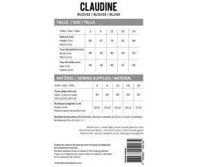 Patron enfant de la Blouse Claudine - Mon petit Patron