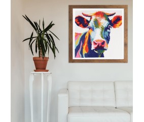 Kit Point de Croix Vache 36 x 36 cm – Trimits