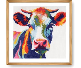 Kit Point de Croix Vache 36 x 36 cm – Trimits