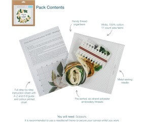 Kit de Point de Croix Mariage 36 x 36 cm – Trimits