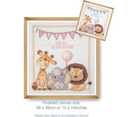 Kit de Point de Croix Bébé 36 x 36 cm – Trimits