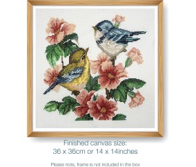 Kit de Point de Croix Oiseaux 36x36 cm – Trimits