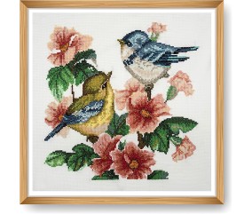 Kit de Point de Croix Oiseaux 36x36 cm – Trimits