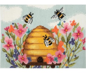 Kit de Point de Croix Abeilles 36x36 cm – Trimits