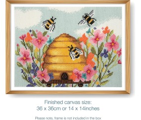 Kit de Point de Croix Abeilles 36x36 cm – Trimits