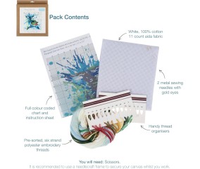 Kit Point de Croix Dauphin 34,5 x 35 cm – Trimits