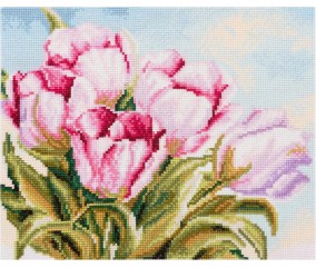 Kit Point de Croix Tulipe 39,5 x 33 cm – Trimits