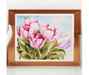 Kit Point de Croix Tulipe 39,5 x 33 cm – Trimits