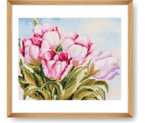 Kit Point de Croix Tulipe 39,5 x 33 cm – Trimits
