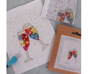 Mini Kit Point de Croix Cheers 11 x 15 cm – Trimits