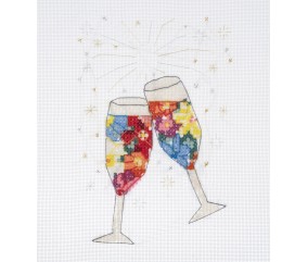 Mini Kit Point de Croix Cheers 11 x 15 cm – Trimits