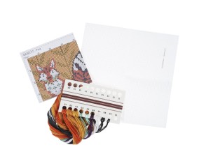 Mini Kit Point de Croix Renard 13 x 13 cm – Trimits