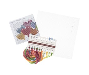 Mini Kit Point de Croix Ballons d’Anniversaire 13 x 12 cm – Trimits