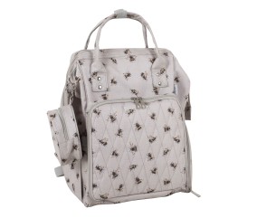 Sac à dos de voyage multi-rangements motif abeille - 30 x 24 x 43 cm – Spécial couture, tricot, crochet,... - Hobby Gift