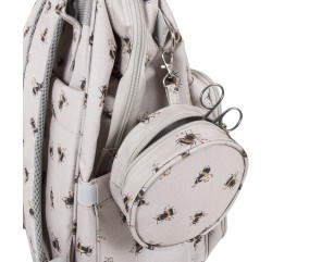 Sac à dos de voyage multi-rangements motif abeille - 30 x 24 x 43 cm – Spécial couture, tricot, crochet,... - Hobby Gift