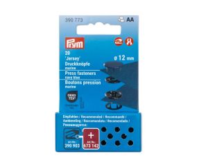 Boutons pression Jersey Prym – Ø 12 mm – 11 couleurs éclatantes pour tissus fins et extensibles