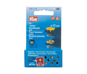 Boutons pression Jersey Prym – Ø 12 mm – 11 couleurs éclatantes pour tissus fins et extensibles