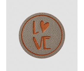 Étiquettes rondes "Love" Prym – Ø 25 mm - Prym – PVC souple – étiquettes décoratives pour couture et DIY