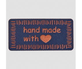 Étiquettes rectangulaires "Handmade" Prym – 40 x 20 mm – En PVC souple – Pour créations textiles faites main
