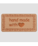 Étiquettes rectangulaires "Handmade" Prym – 40 x 20 mm – En PVC souple – Pour créations textiles faites main