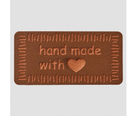 Étiquettes rectangulaires "Handmade" Prym – 40 x 20 mm – En PVC souple – Pour créations textiles faites main