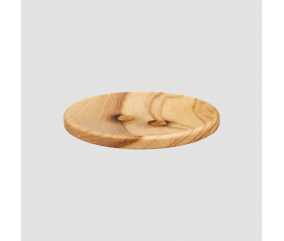 Bouton rond 2 trous en bois d’olivier – Ø 38 mm – Prym