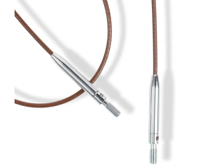 Câble rotatif 360° Natural Prym – Cordon en acier avec revêtement nylon pour aiguilles interchangeables