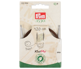 Câble rotatif 360° Natural Prym – Cordon en acier avec revêtement nylon pour aiguilles interchangeables