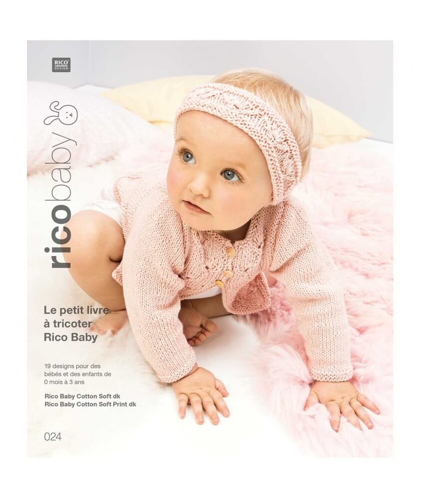 Le petit livre à tricoter Rico Baby n°24 Baby cotton softi Dk - Rico Design