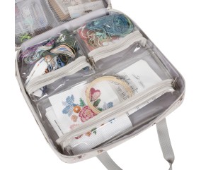 Sac de rangement pour cerceaux de broderie – Motif Abeille – Hobby Gift (12 x 35 x 35 cm)