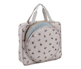 Sac de rangement pour cerceaux de broderie – Motif Abeille – Hobby Gift (12 x 35 x 35 cm)