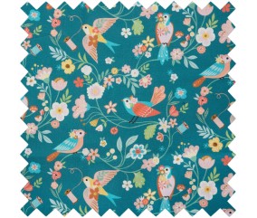 Sac tout-en-un à ouvrage – Motif Oiseaux – Hobby Gift (26,5 x 10 x 34,5 cm)