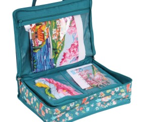 Sac tout-en-un à ouvrage – Motif Oiseaux – Hobby Gift (26,5 x 10 x 34,5 cm)