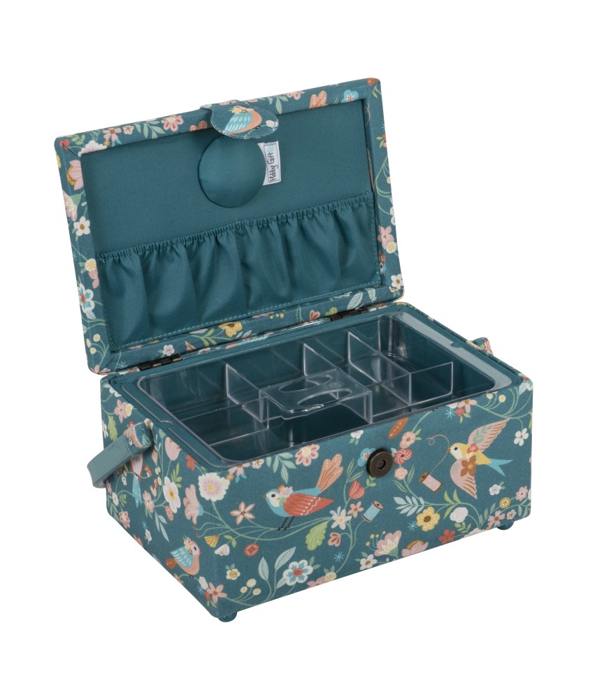 Boîte à couture motif oiseaux – Hobby Gift (17,8 x 24,5 x 14,5 cm) Boîte à couture motif oiseaux – Hobby Gift (17,8 x 24,5 x 14,5 cm)