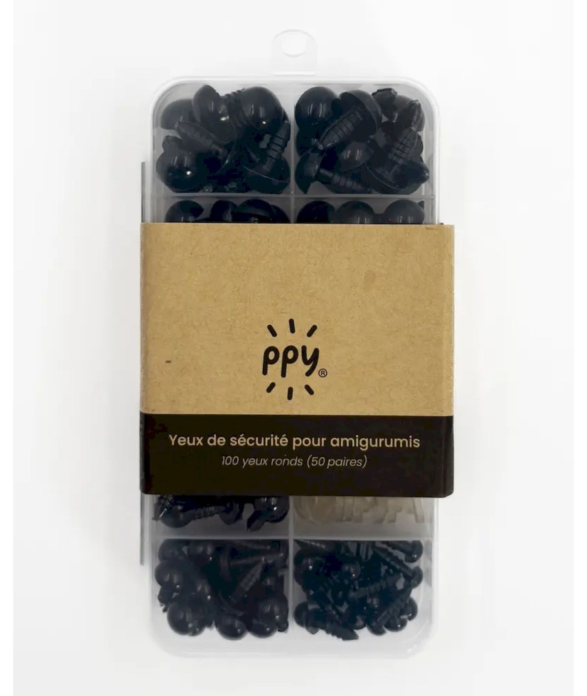 Set d'Yeux pour Amigurumis - Phildar – 100 pièces avec boîte de rangement Set d'Yeux pour Amigurumis - Phildar – 100 pièces avec boîte de rangement