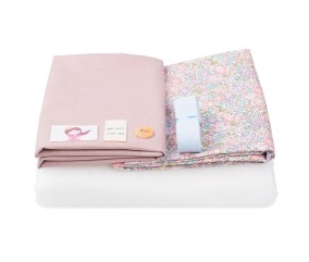 Kit Gilet Berger Enfant Céleste – Com’1 Idée | Tissu Liberty | DIY Couture | Made in France | 12 mois à 6 ans