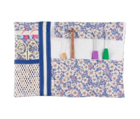 Kits Pochette Crochets – Com’1 Idée | Pochette de rangement à coudre | Tissu Liberty | Made in France | Niveau intermédiaire